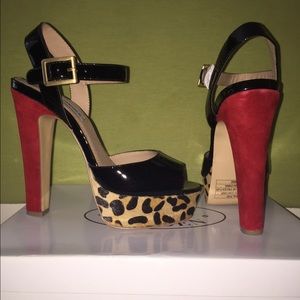 Steve Madden Leopard Multicolor Heel