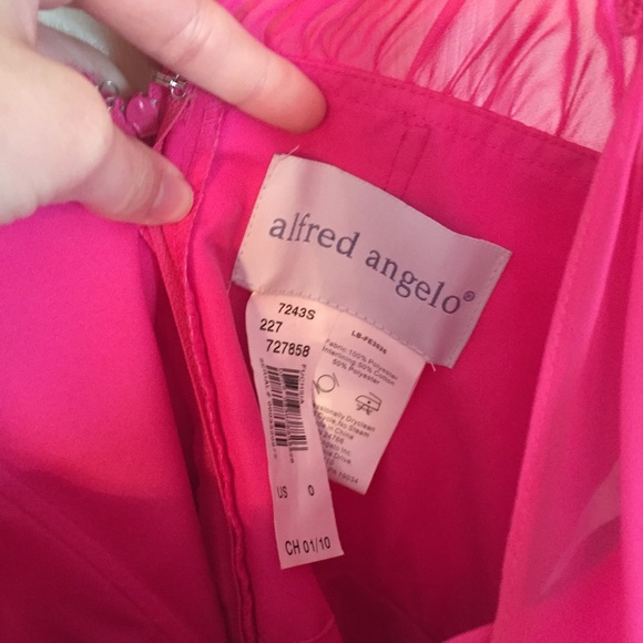 Pink Knee Length Bridesmaid Dress - Picture 4 of 4