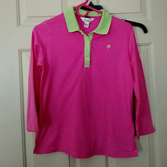 Lilly Pulitzer 3/4 sleeve polo