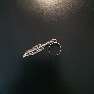Feather ear cuff