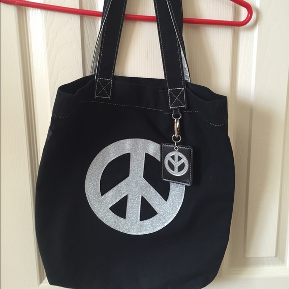 Peace sign tote