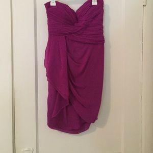 Purple Chiffon Cocktail Dress