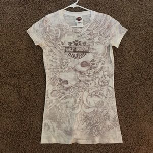 Harley Davidson Skull Tee
