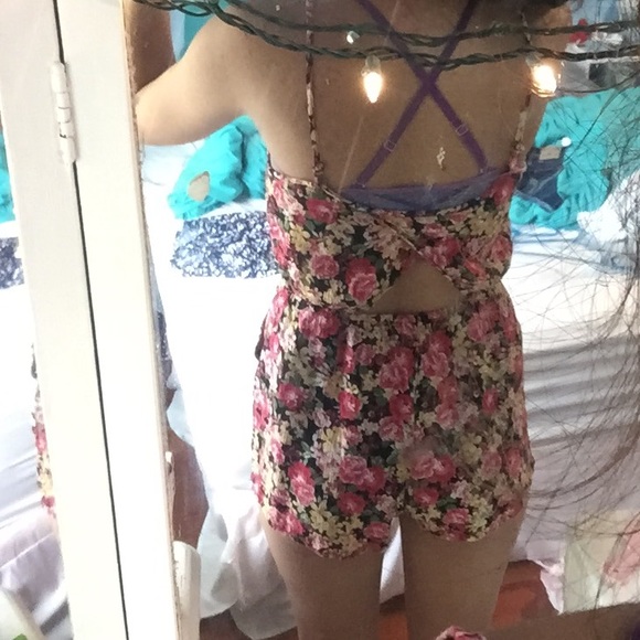 Two Floral Rompers - Picture 3 of 4