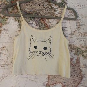 Cat crop tank
