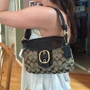 Black and Brown Coach Purse