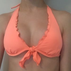 VS neon orange swimsuit top