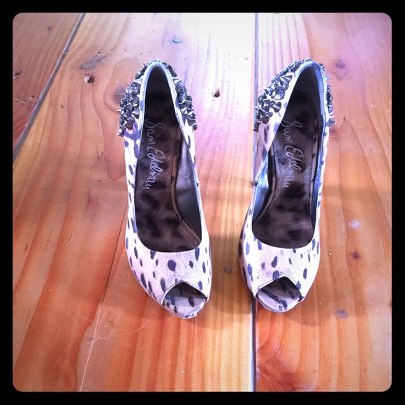 Sam Edelman Leopard Spiked Pumps