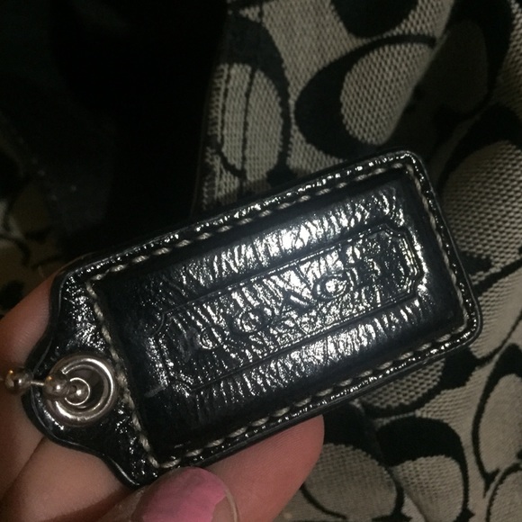 Authentic grey and black coach bag - Picture 3 of 4