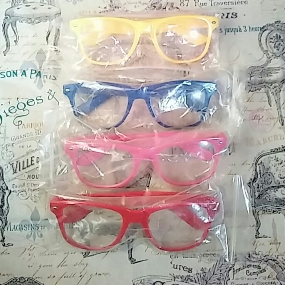 🌻 *BUNDLE* 4pair of retro shades clear lens