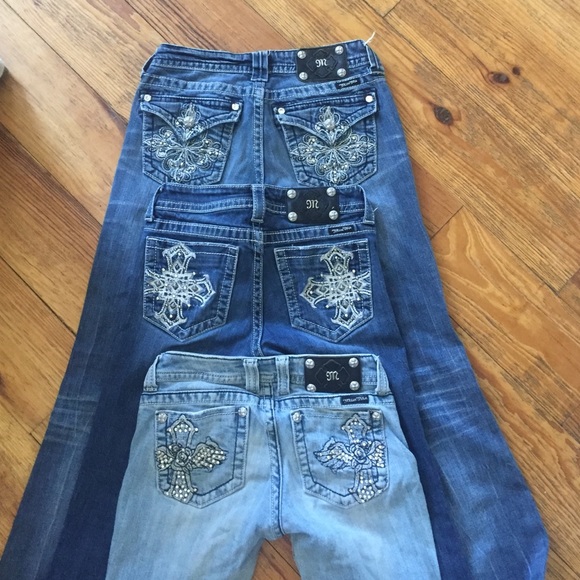 3 pairs of Miss Me jeans size 27