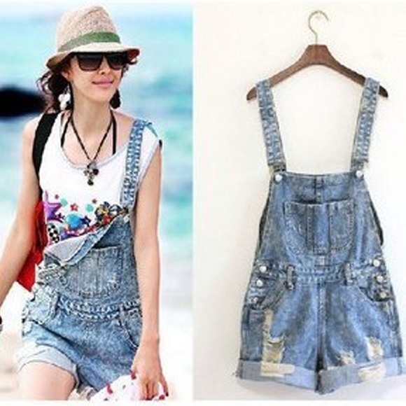 Jean Short Overall - Picture 3 of 4