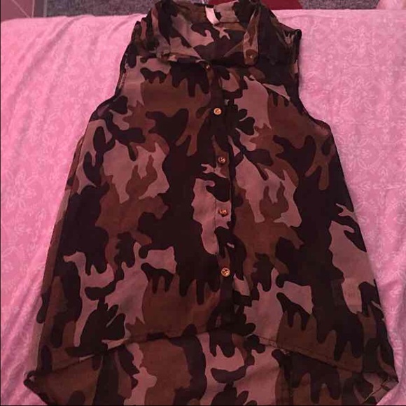 Camo short sleeve shirt - Picture 1 of 1