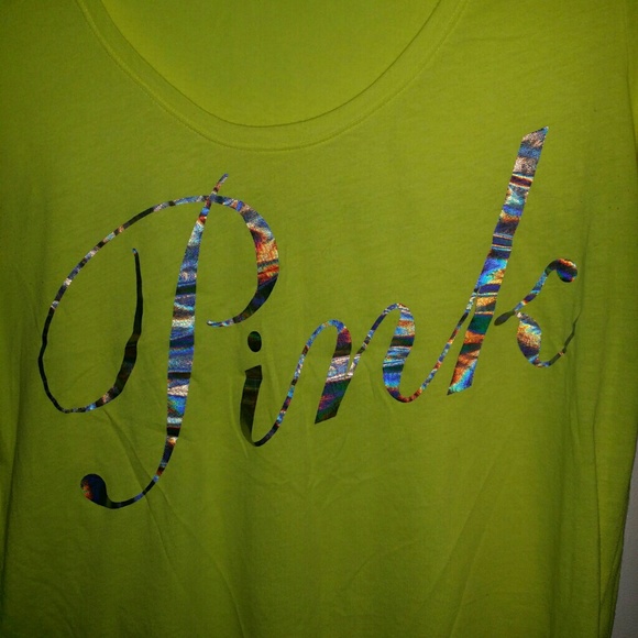 SOLD IN BUNDLE Pink victorias secret tee - Picture 2 of 2