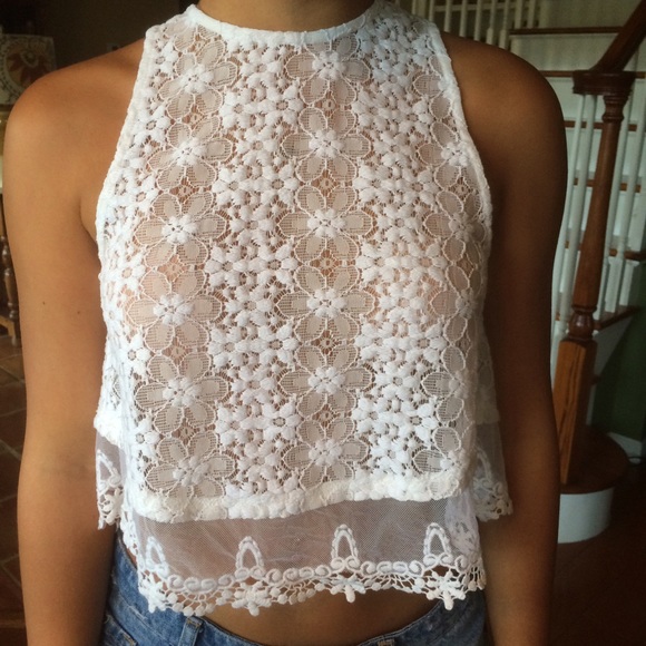 Lf backless lace top - Picture 2 of 3