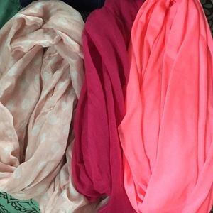 Pink scarf bundle