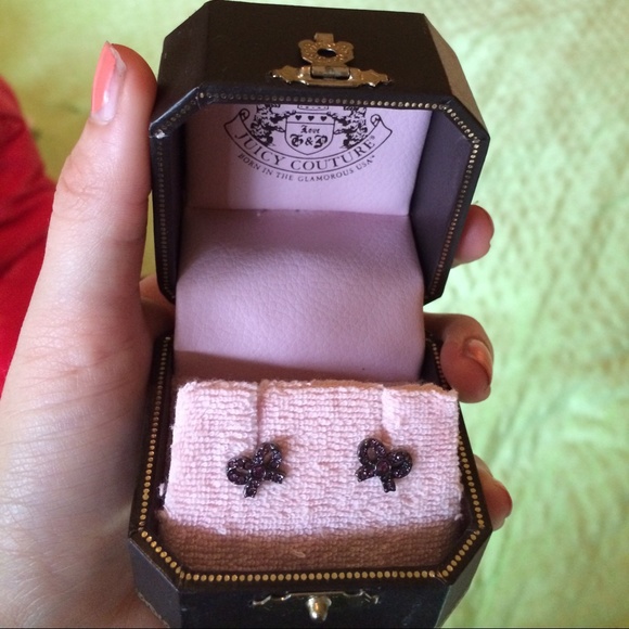Juicy couture pink now earrings