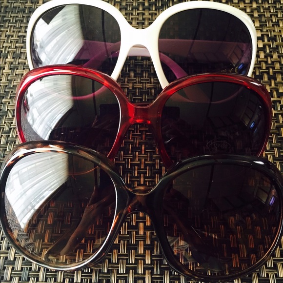 Women's big round sunglasses