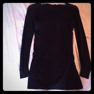 Knit black dress