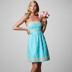 Lilly Pulitzer Strapless Betsey Jacquard Dress