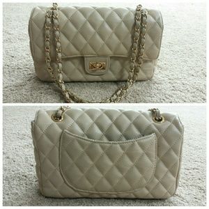Quilted flap bag