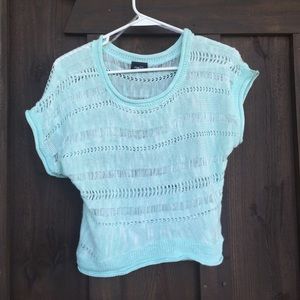 Mint Green Knit Crop Top