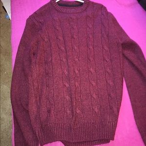 Cable knit sweater