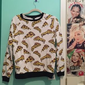 pizza sweater (forever 21)