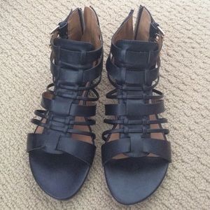 Black strappy sandals