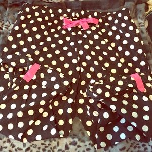 UPDATED PICS! Old Navy polka dot Capri pjs