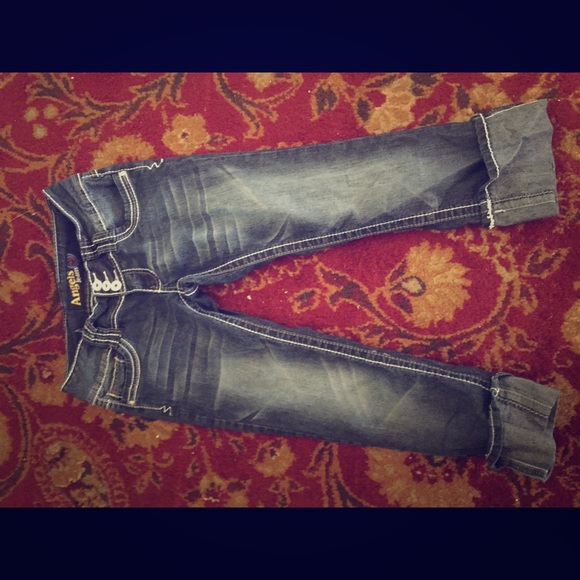 Jean, bedazzled capris!