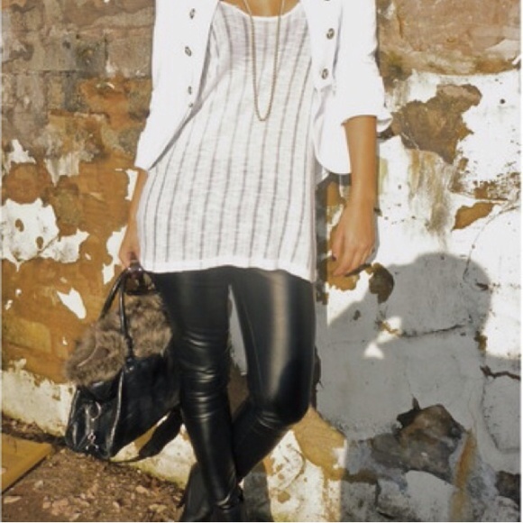 leith faux leather leggings