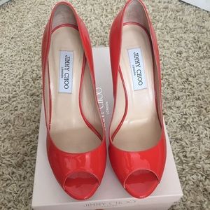 Jimmy Choo Peep Toe Pumps