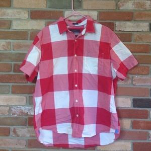 American Eagle Red Plaid Shirt
