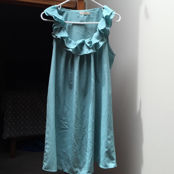 Flirty greenish teal summer dress