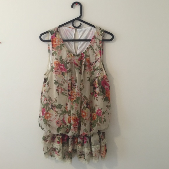 Beachy floral dress