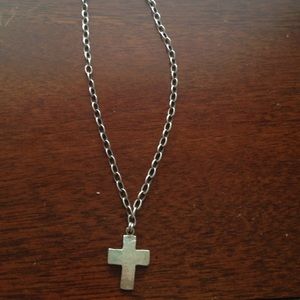 sterling silver cross necklace