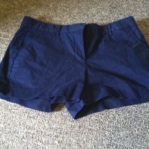 Navy chino shorts