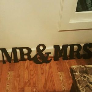 Hand painted letters from Hobby Lobby