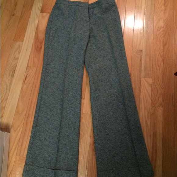 Slate blue grey dress pants with cuff