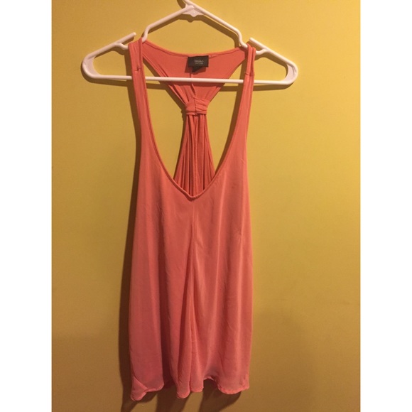 Coral Deep V neck top