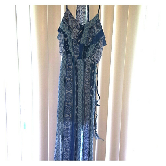 Blue Print Maxi Dress