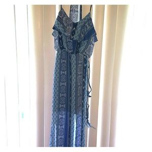 Blue Print Maxi Dress