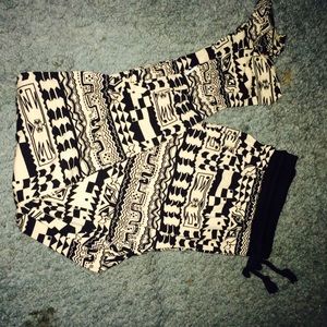 Tribal print joggers