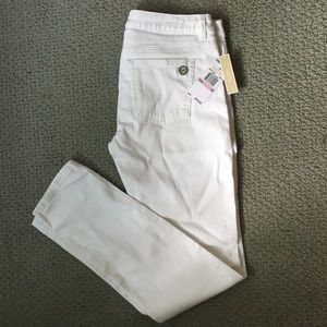 Michael Kors size 6 white skinny jeans. NWT