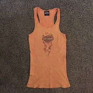 Harley Davidson flame racetrack tank