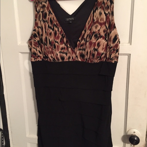 Plus size animal print bandage dress
