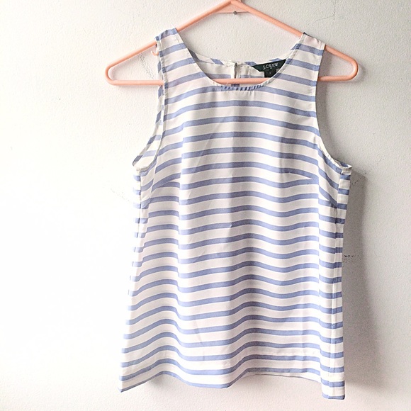 J. Crew Tops - J.Crew Top with Periwinkle Stripes NWOT size 2