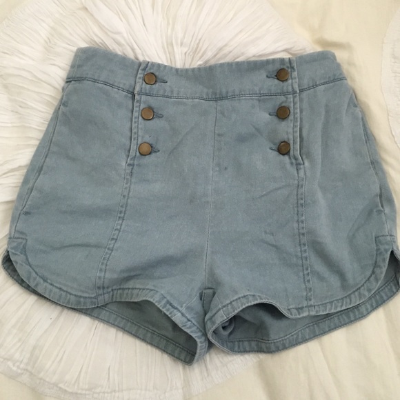 BDG denim high wasted shorts