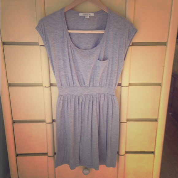 Grey soft and simple dress